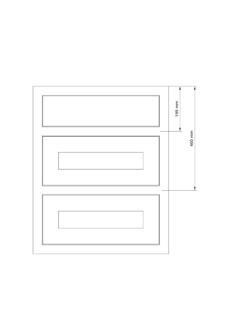 3 drawer off set matrix centred from top