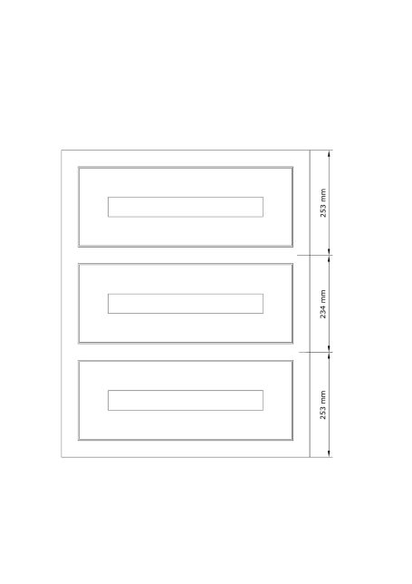 3 drawer equal matrix